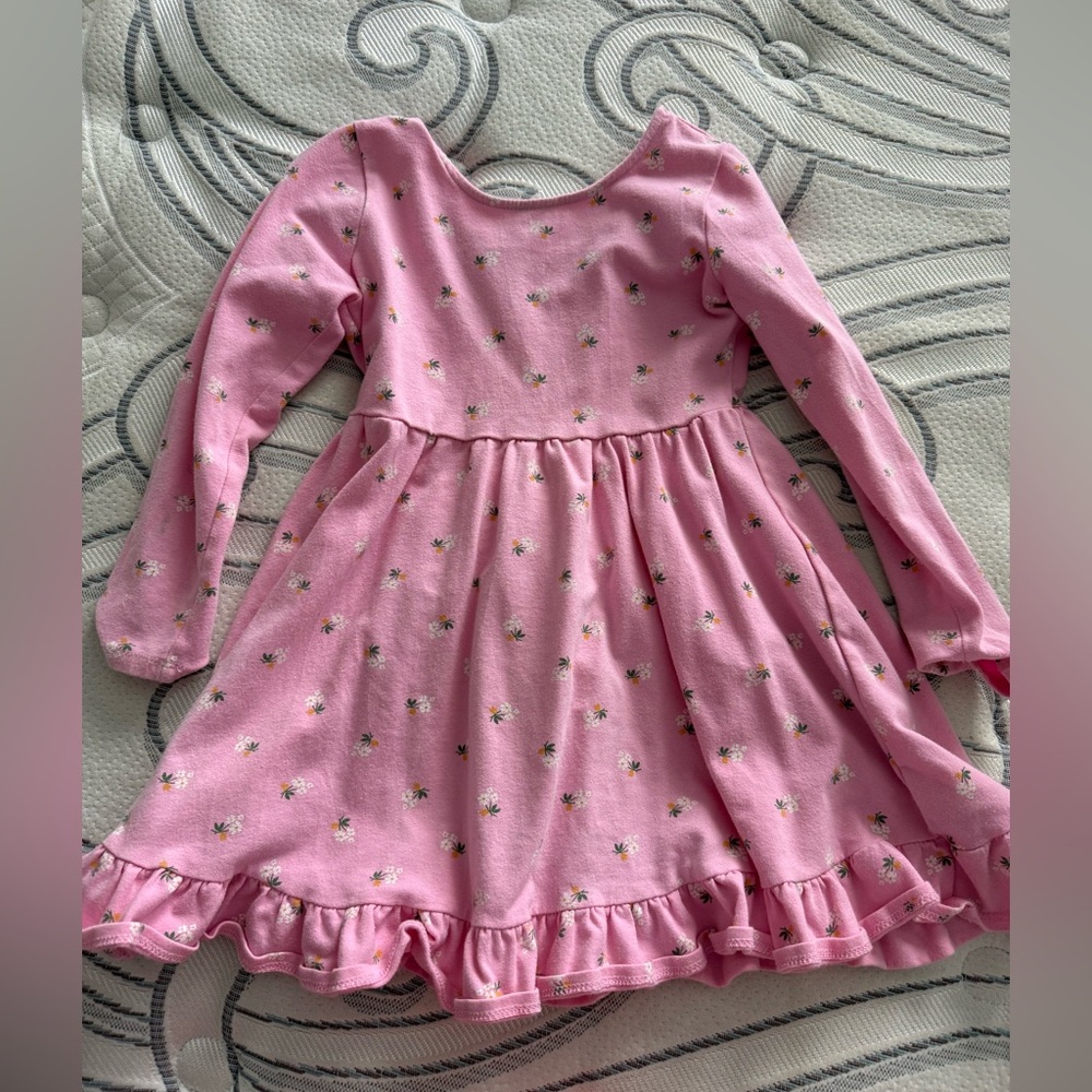CrewCuts Pink Floral Girls Dress Sz 5